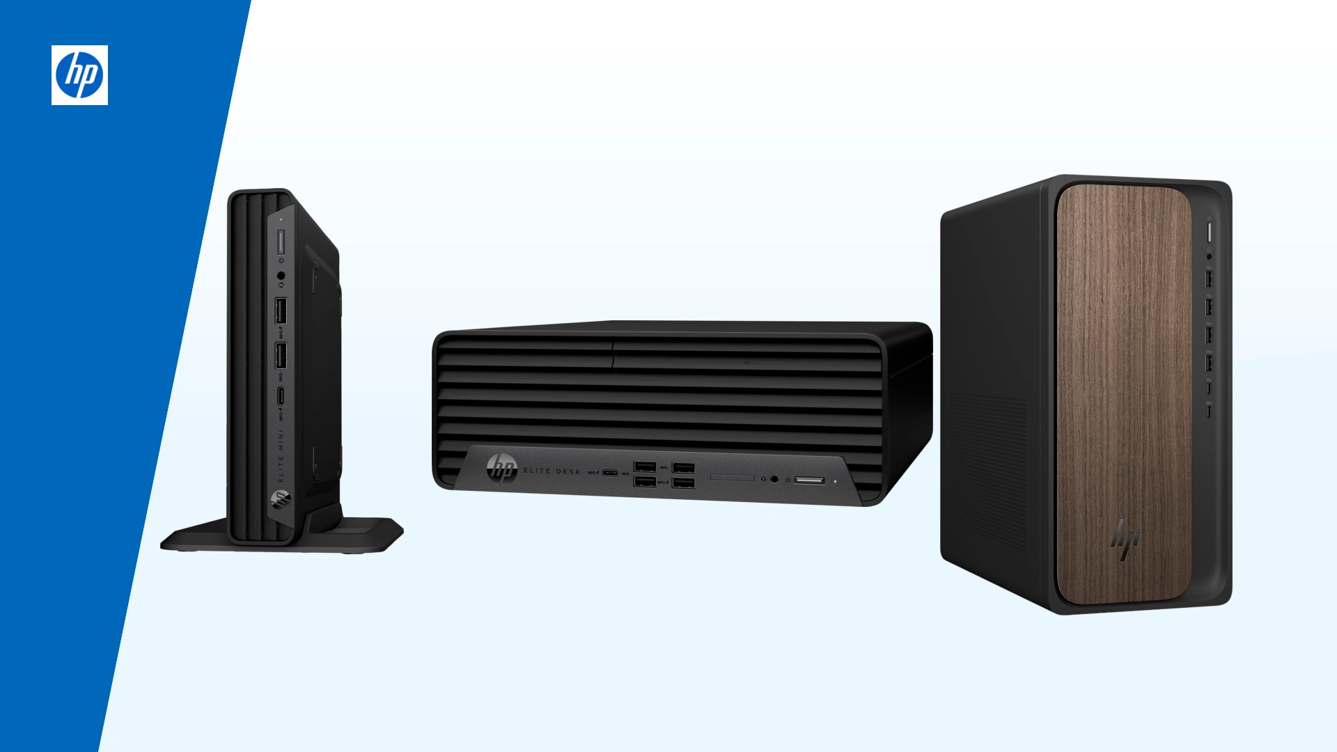 Official HP desktop product photographs