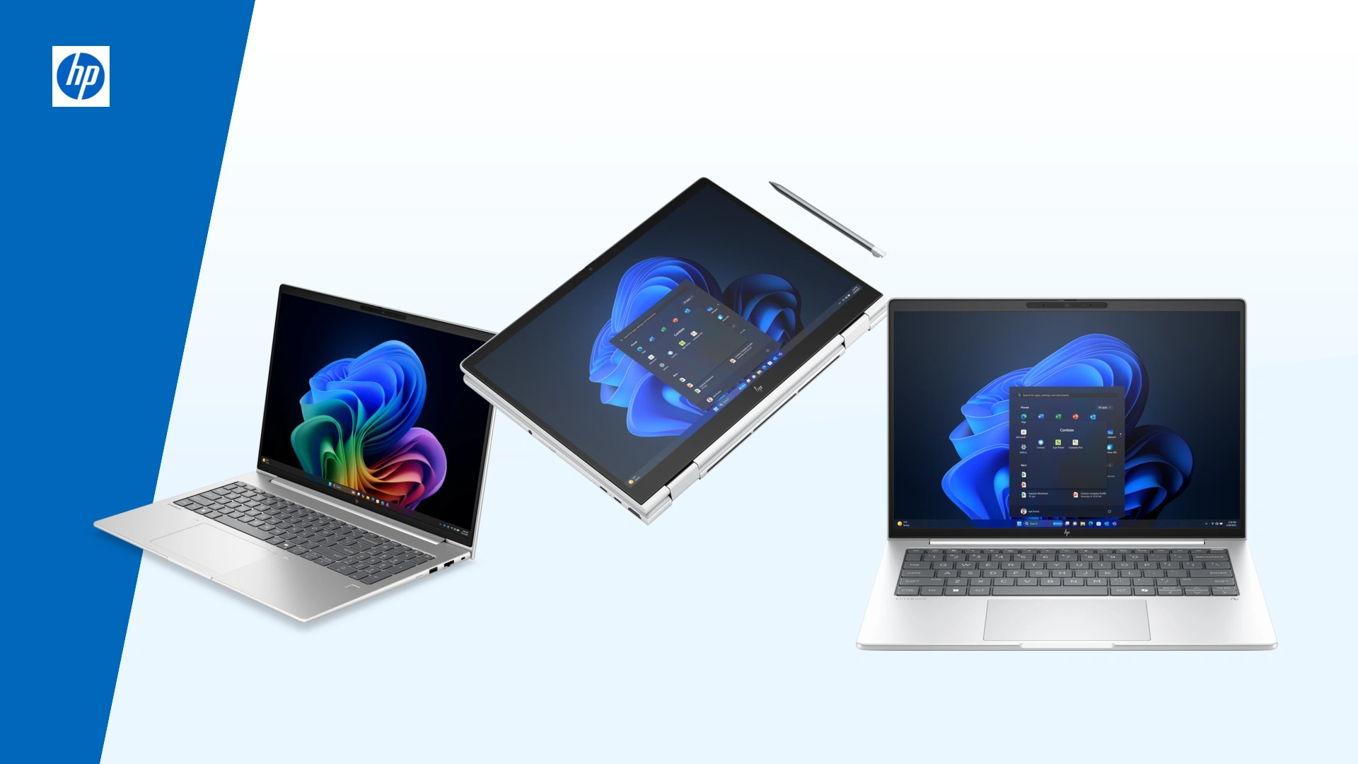 Official HP laptop product photographs